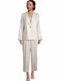 Housut<ESSENTIALS by Stockmann Margit-housut BEIGE