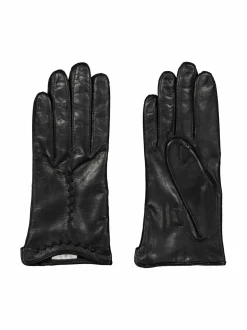 Käsineet<Sauso Marianna-nahkakäsineet BLACK/BLACK PEARLS
