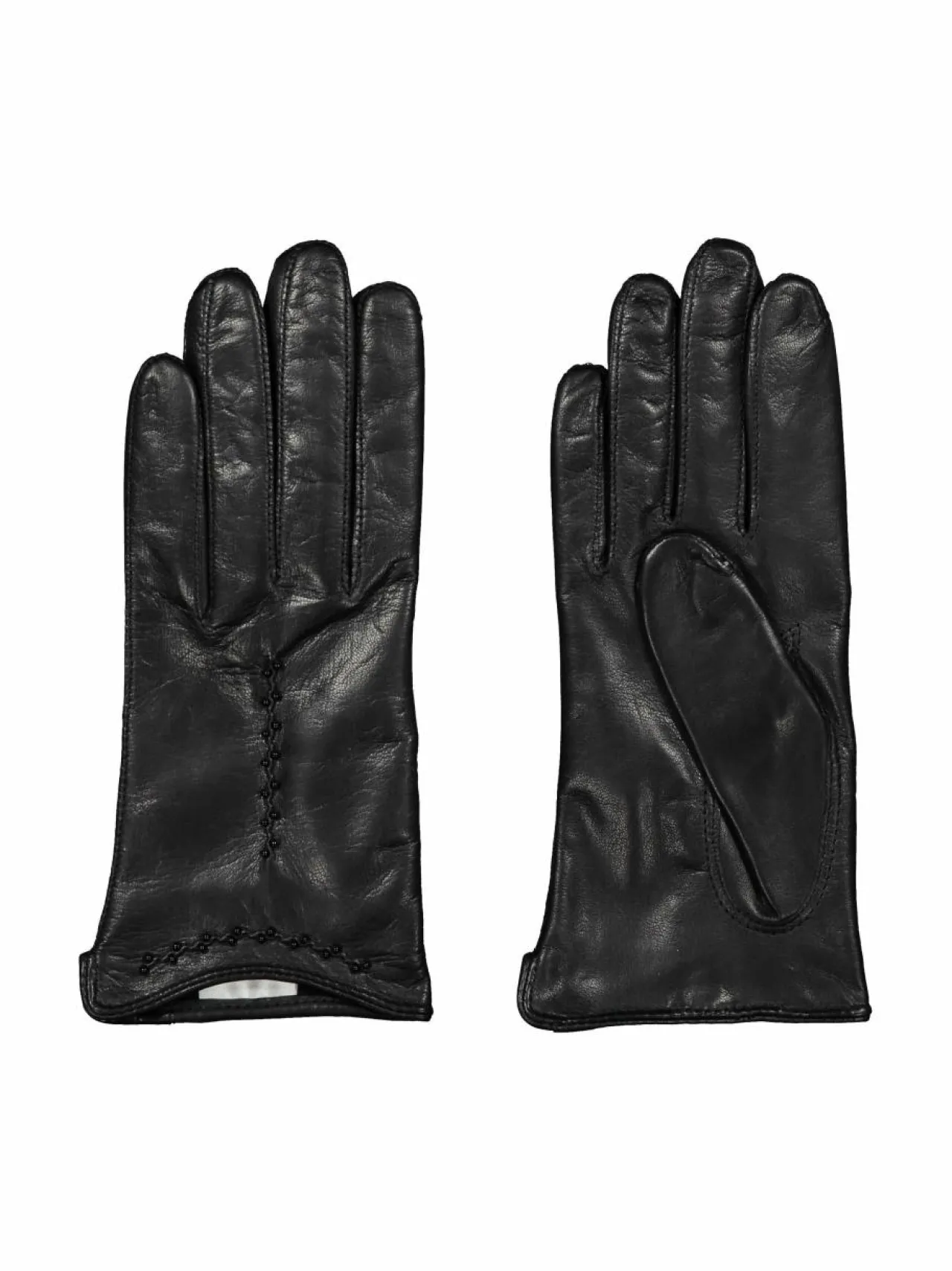 Käsineet<Sauso Marianna-nahkakäsineet BLACK/BLACK PEARLS
