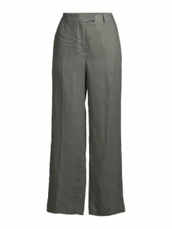 Housut<ESSENTIALS by Stockmann Marianne-housut KHAKI GREEN