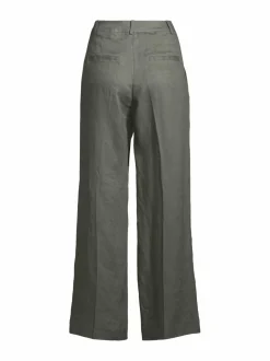 Housut<ESSENTIALS by Stockmann Marianne-housut KHAKI GREEN