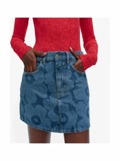 Hameet<Marimekko Maridenim Ruudut Unikko -farkkuhame 550 MID INDIGO