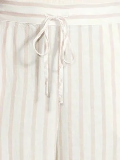 Yö- & Oloasut<A+more Marie-pyjamahousut OFFWHITE/BROWN
