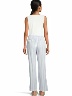 Yö- & Oloasut<A+more Marie-pyjamahousut OFFWHITE/BLUE