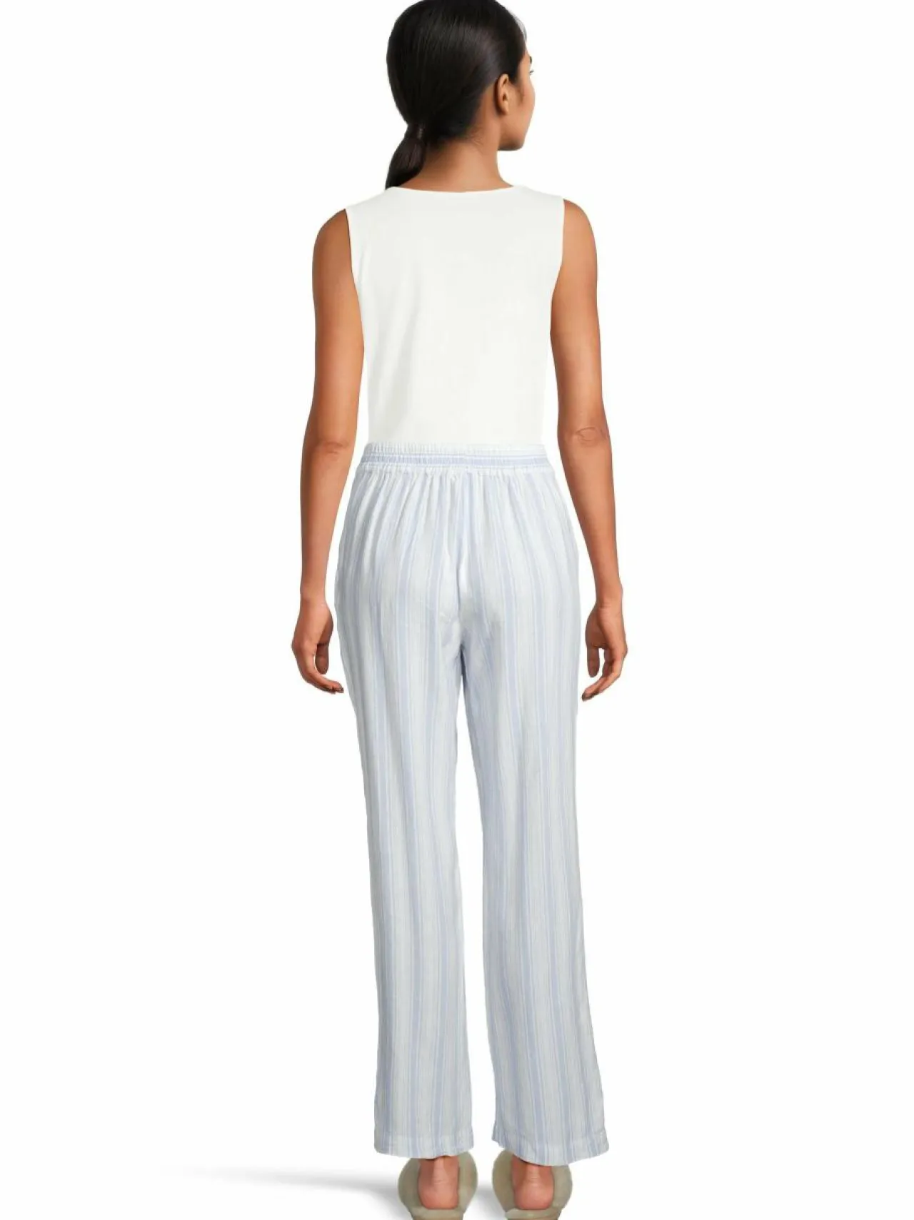 Yö- & Oloasut<A+more Marie-pyjamahousut OFFWHITE/BLUE