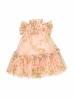 Mekot & Hameet<Angel's Face Marigold Primrose -mekko PEACH