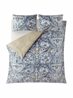 Liinavaatteet<William Morris At Home Marigold-satiinipussilakanasetti 14 PRUSSIAN BLUE