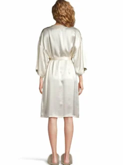 Yö- & Oloasut<Stockmann Silk Maya-silkkiaamutakki CHAMPAIGNE BEIGE