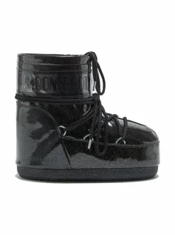 Talvikengät<Moon Boot MB Icon Low Glitter -talvikengät N001 BLACK
