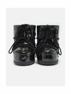 Talvikengät<Moon Boot MB Icon Low Glitter -talvikengät N001 BLACK