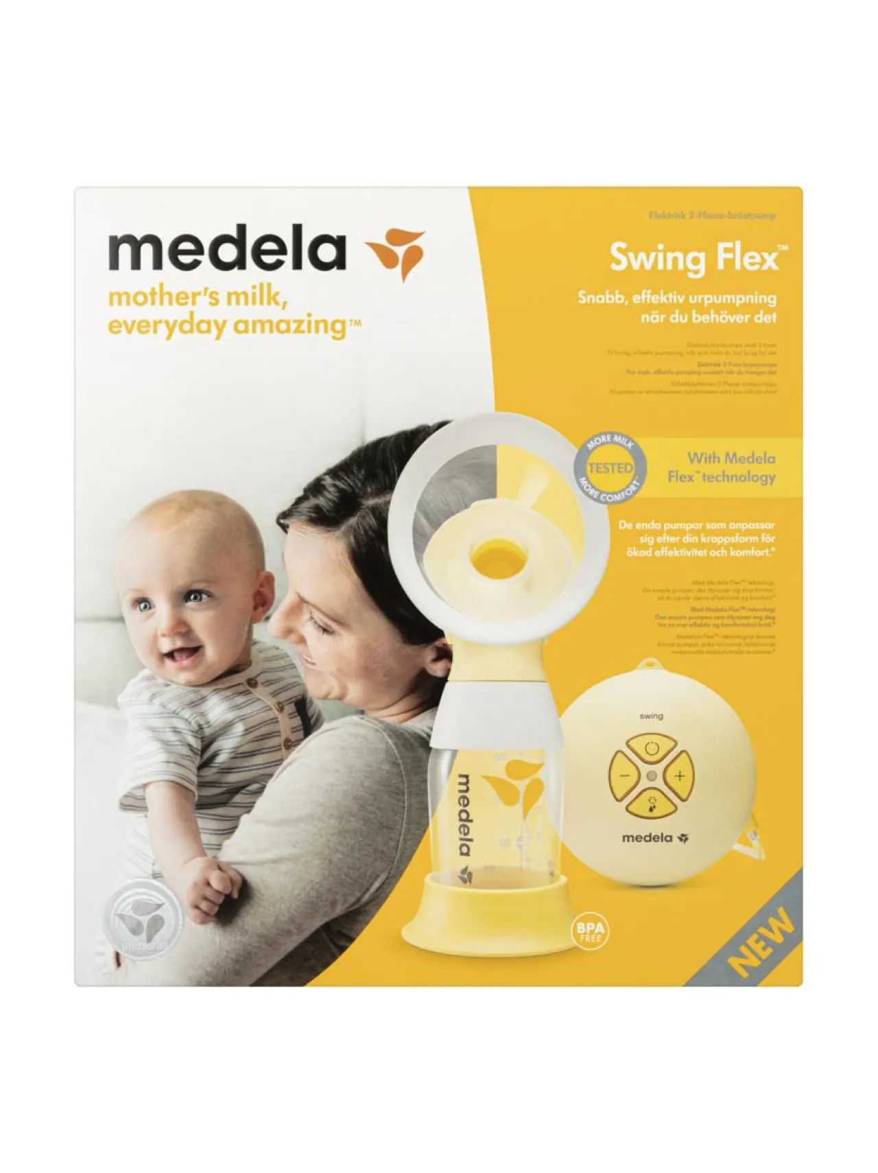 Medela Swing Flex rintapumppu^ Äidille