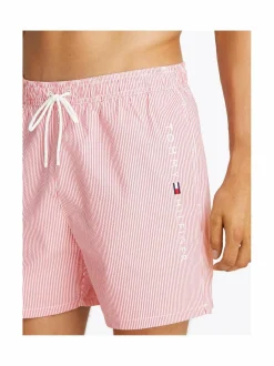 Uimahousut<Tommy Hilfiger Medium Drawstring Stripe -uimashortsit 0K9 ITHACA WHITE MEDIUM RED