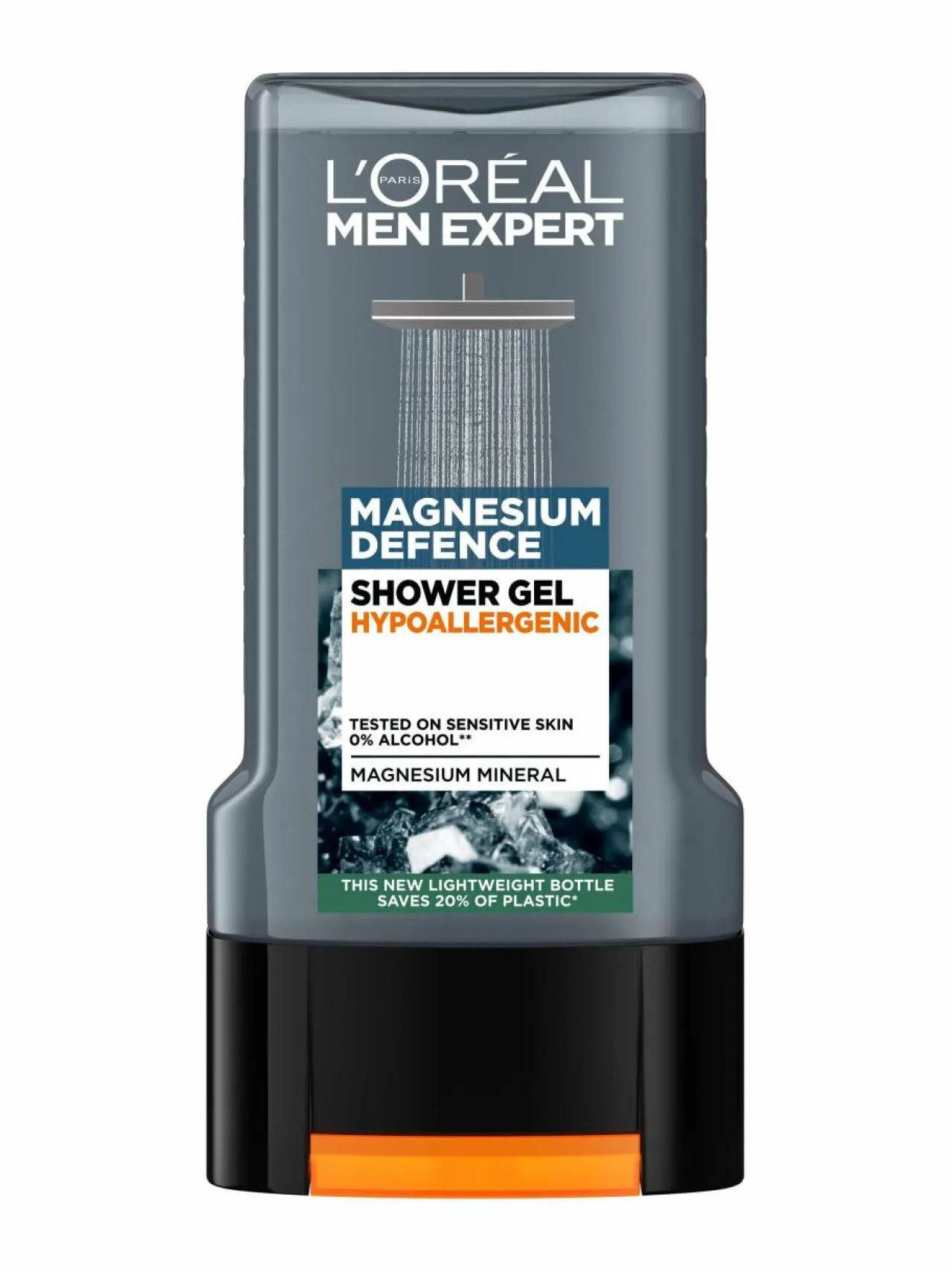 Vartalonhoito<L'ORÉAL MEN EXPERT Men Expert Magnesium Defense Hypoallergenic -suihkugeeli, 300 ml