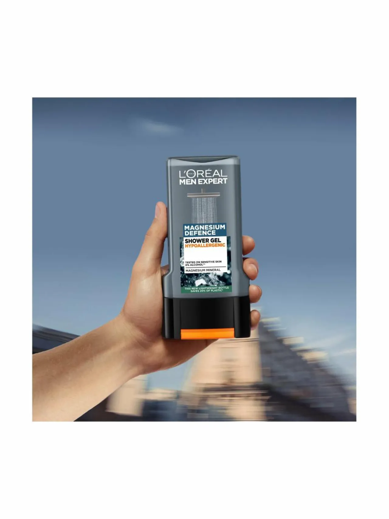 Vartalonhoito<L'ORÉAL MEN EXPERT Men Expert Magnesium Defense Hypoallergenic -suihkugeeli, 300 ml