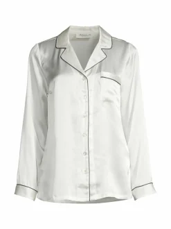 Yö- & Oloasut<Stockmann Silk Mercia-silkkipyjamasetti, lahjapakkauksessa WHITE