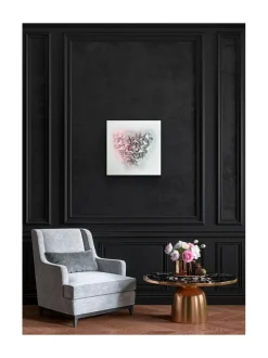 Annika Salmi Art Metallic heart 60x60 akustiikkateos^ Taulut & Julisteet