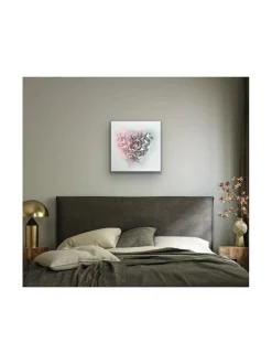 Annika Salmi Art Metallic heart 60x60 akustiikkateos^ Taulut & Julisteet