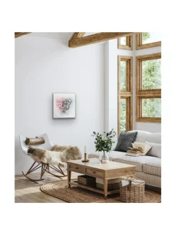 Annika Salmi Art Metallic heart 60x60 akustiikkateos^ Taulut & Julisteet