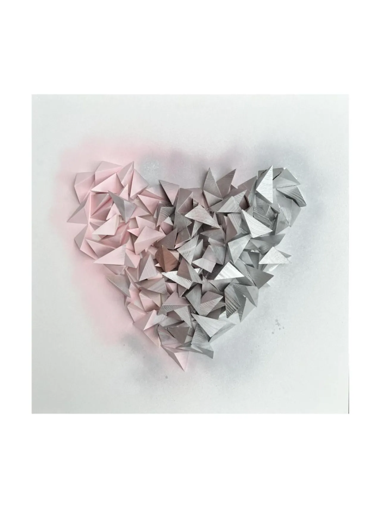 Annika Salmi Art Metallic heart 60x60 akustiikkateos^ Taulut & Julisteet