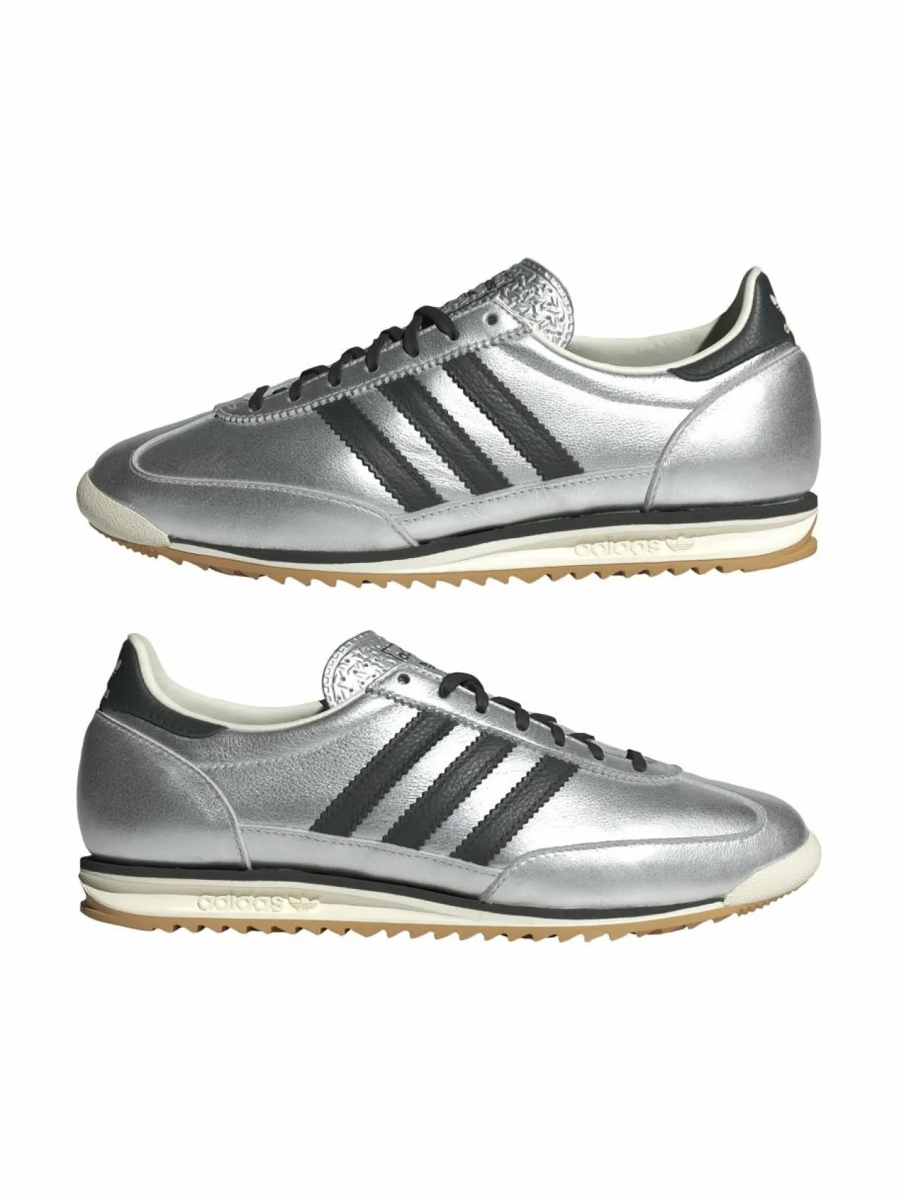 Urheilujalkineet|Tennarit & Sneakerit<adidas Originals Metallic SL 72 OG -nahkasneakerit JH6363 SILVMT/CBLACK/OWHITE
