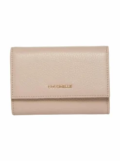 Lompakot & Kotelot<Coccinelle Metallic Soft Flap -nahkalompakko N12 NUDE