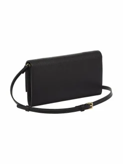 Lompakot & Kotelot<Coccinelle Metallic Soft Wallet With Strap -lompakkolaukku 001 NOIR