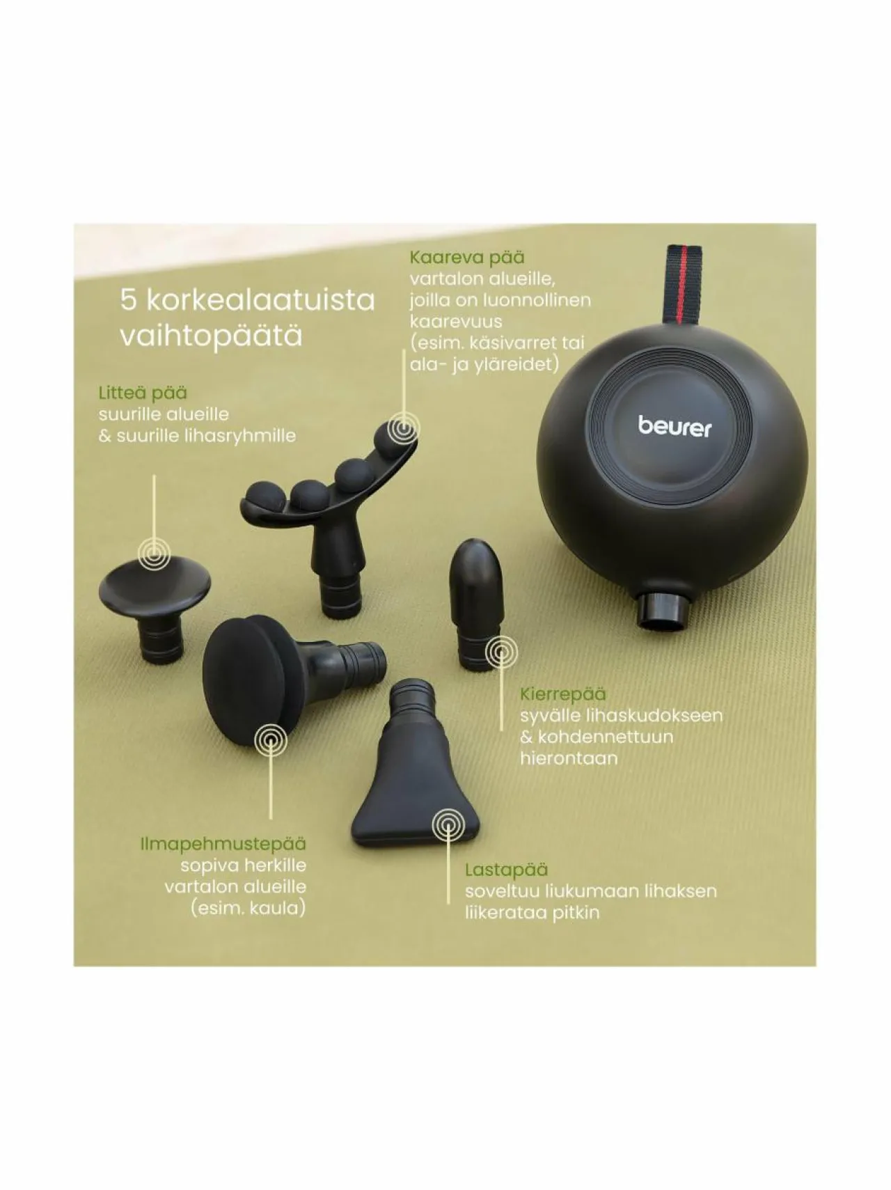 Terveydenhoito<Beurer MG101 Muscle Massager -lihashuoltovasara BLACK