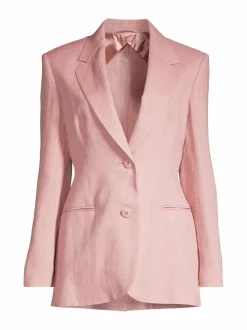 Bleiserit & Jakut<Max Mara Studio Micio-pellavableiseri 025 ROSA