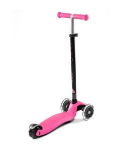 MICRO Potkulauta Maxi Plus LED-valoilla, pinkki^ Ulkolelut