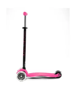 MICRO Potkulauta Maxi Plus LED-valoilla, pinkki^ Ulkolelut