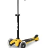 Ulkolelut<MICRO Potkulauta Mini Deluxe Lite LED-valoilla, keltainen