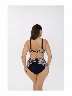 Uima-Asut<Marc & André Midnight Bloom High Waist -bikinialaosa BLUE/MILTI (BL6/MC0)