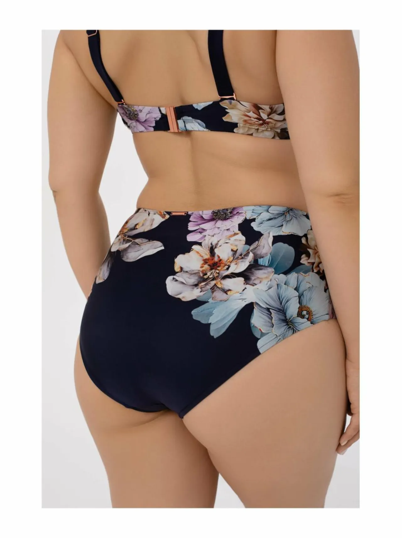 Uima-Asut<Marc & André Midnight Bloom High Waist -bikinialaosa BLUE/MILTI (BL6/MC0)