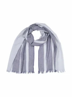 Huivit & Kaulaliinat<CONSTRUE Mikkel-raidallinen huivi BLUE COMBO