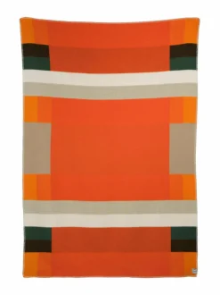 Huovat & Päiväpeitot<Røros Tweed Mikkel-villahuopa 135 x 200 cm ORANGE