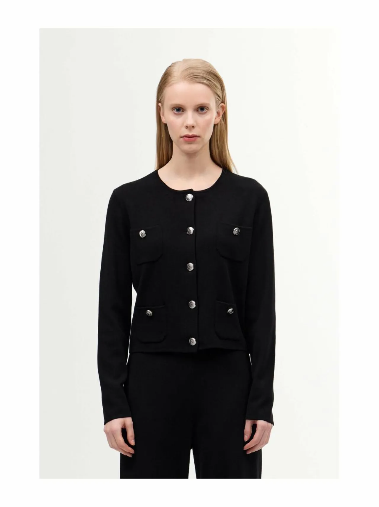 Neuleet<BMuir Milano-neuletakki 990 BLACK