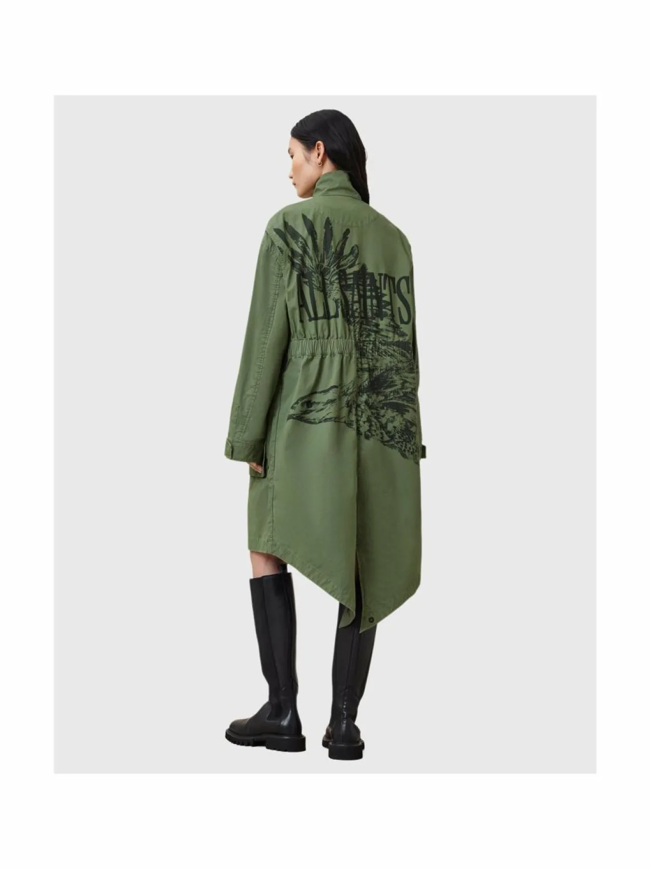 Takit<All Saints Milla Bird -parkatakki KHAKI GREEN