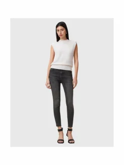 Farkut<All Saints Miller Pushup -farkut WASHED BLACK