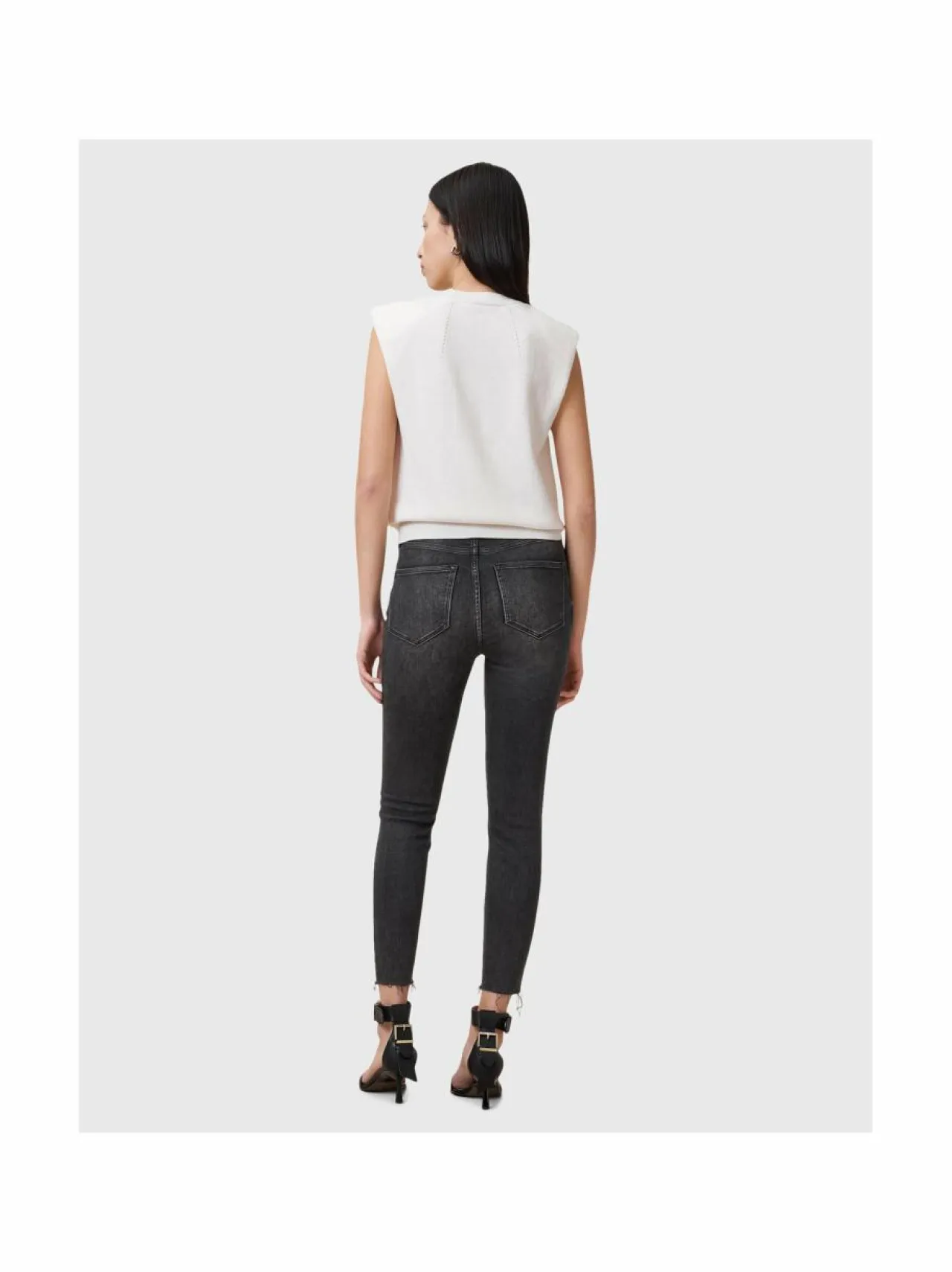Farkut<All Saints Miller Pushup -farkut WASHED BLACK