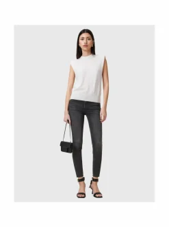 Farkut<All Saints Miller Pushup -farkut WASHED BLACK