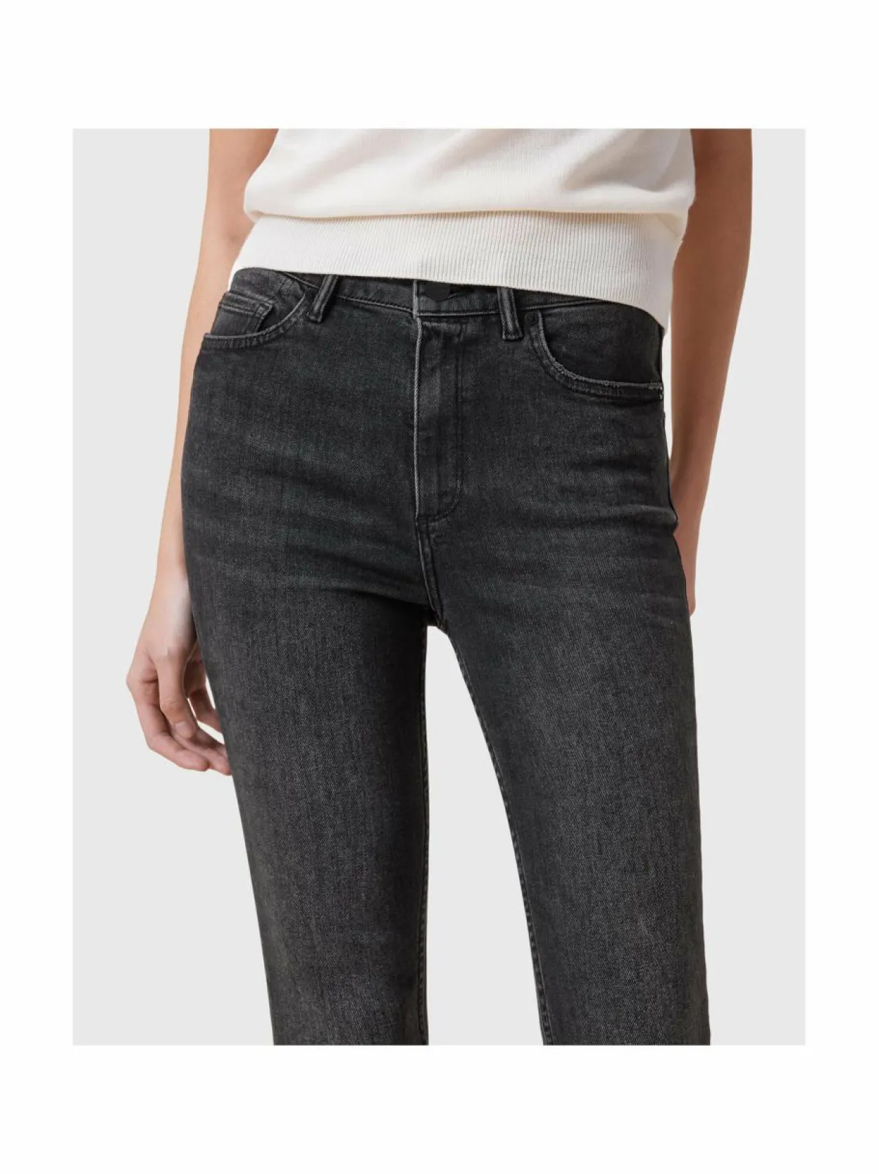 Farkut<All Saints Miller Pushup -farkut WASHED BLACK