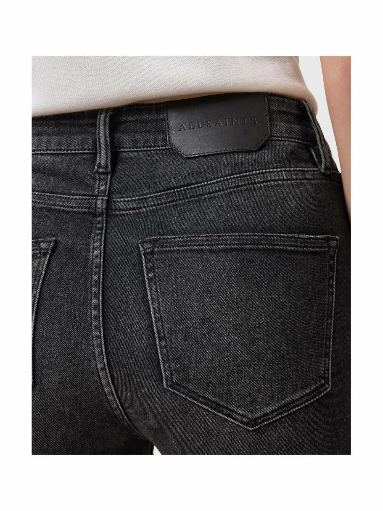 Farkut<All Saints Miller Pushup -farkut WASHED BLACK