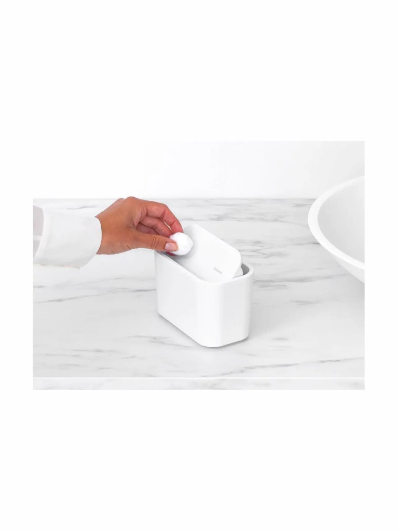 Kylpyhuonetarvikkeet<Brabantia MindSet-roska-astia WHITE