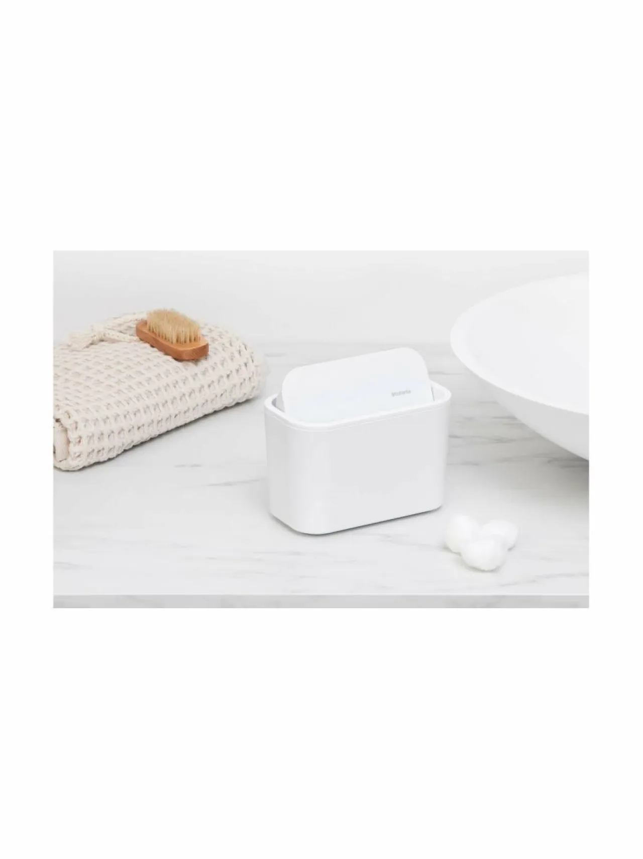 Kylpyhuonetarvikkeet<Brabantia MindSet-roska-astia WHITE