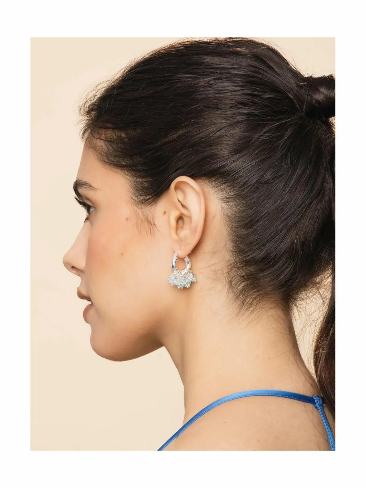 Korut<Annele Mini Ice Ice Baby -korvakorut BLUE