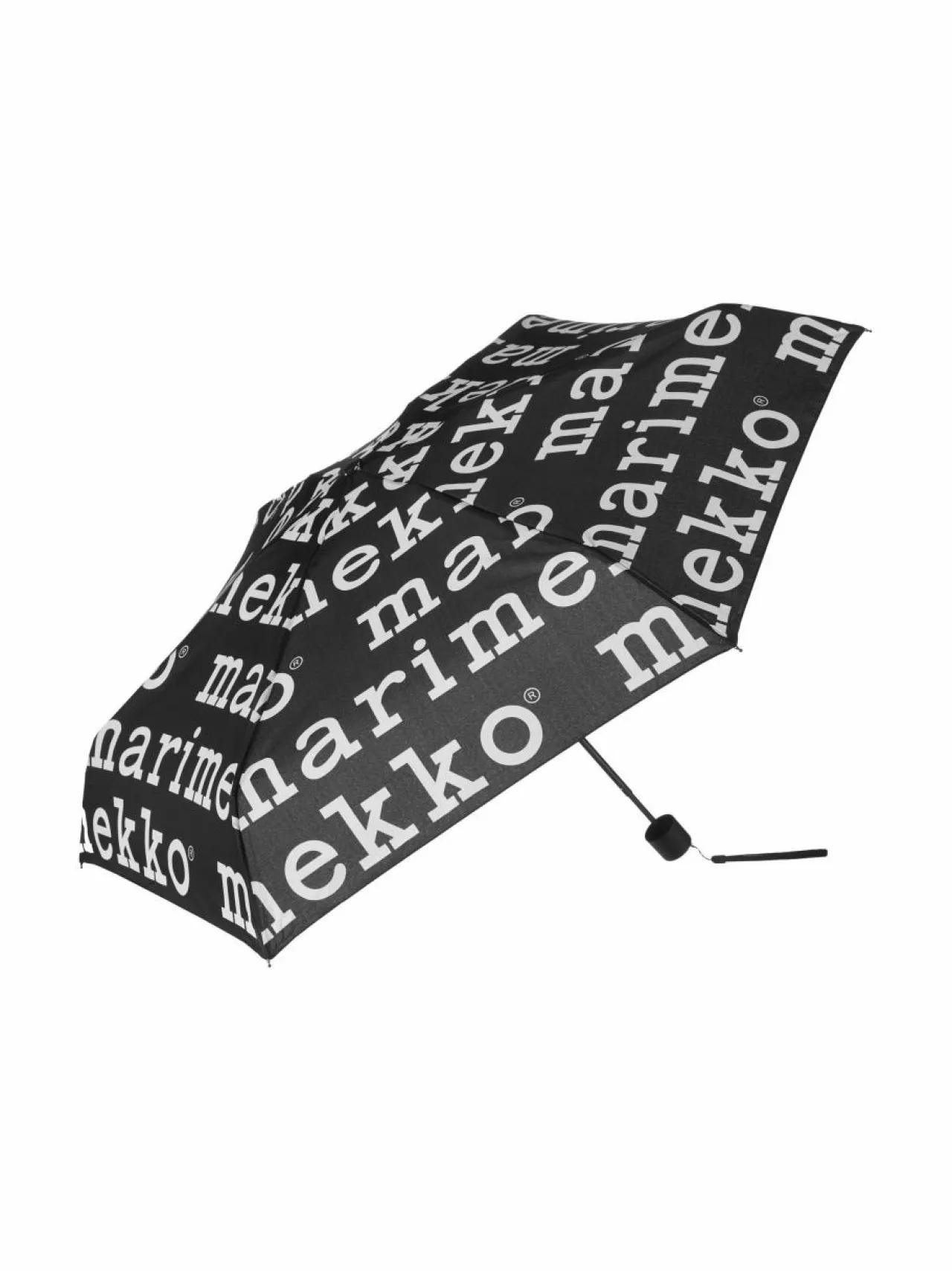 Matkalaukut & Tarvikkeet<Marimekko Mini Manual Marilogo -sateenvarjo 910 BLACK, WHITE