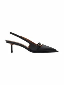 Avokkaat & Korkokengät<ATP ATELIER Mira Slingback -nahkakengät 900 BLACK