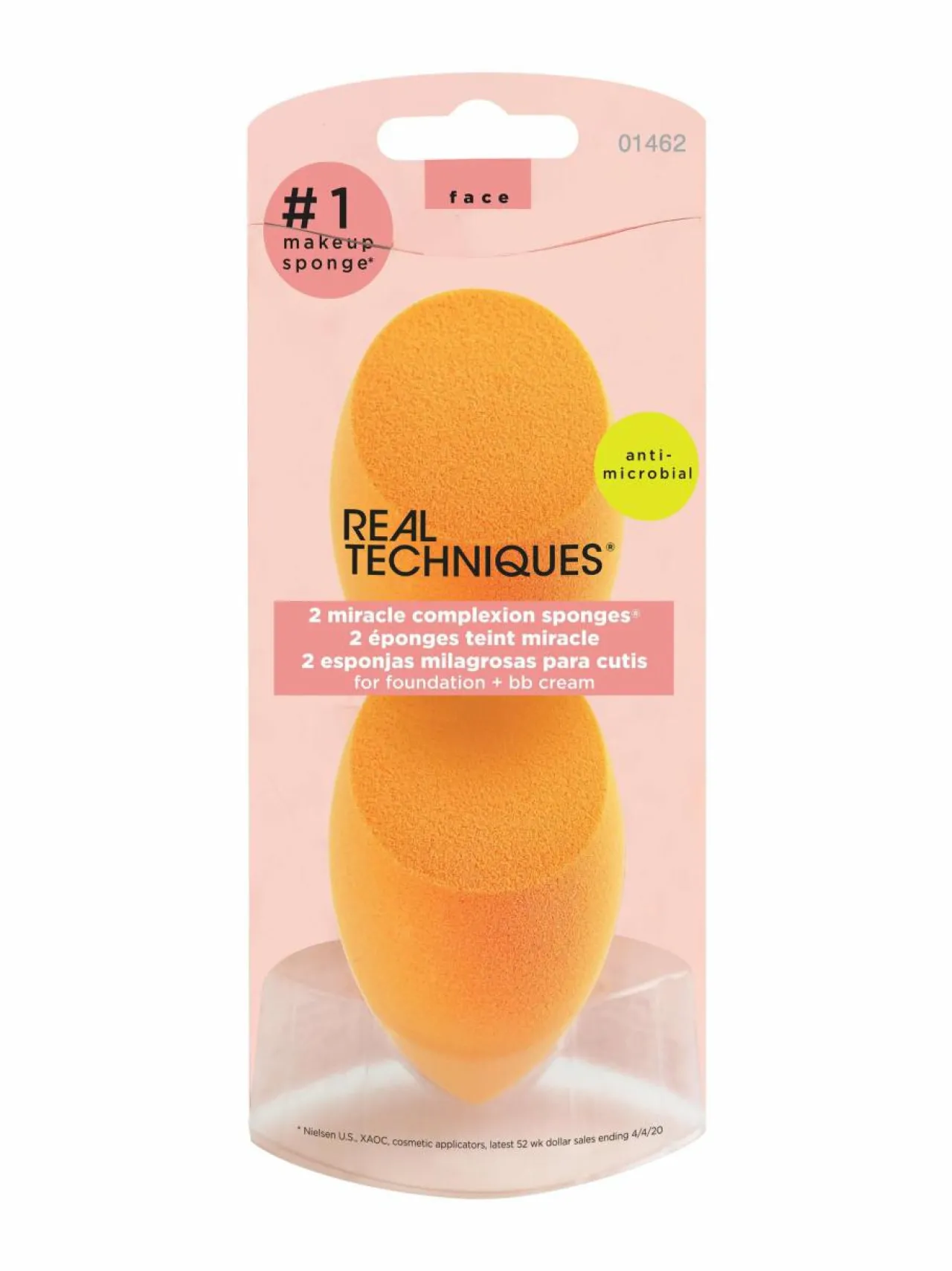 Meikkaustarvikkeet<Real Techniques Miracle Complexion Sponge -meikkisieni 2 kpl
