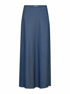 Hameet<MOS MOSH MMBias Denim Long -hame 493 MID BLUE