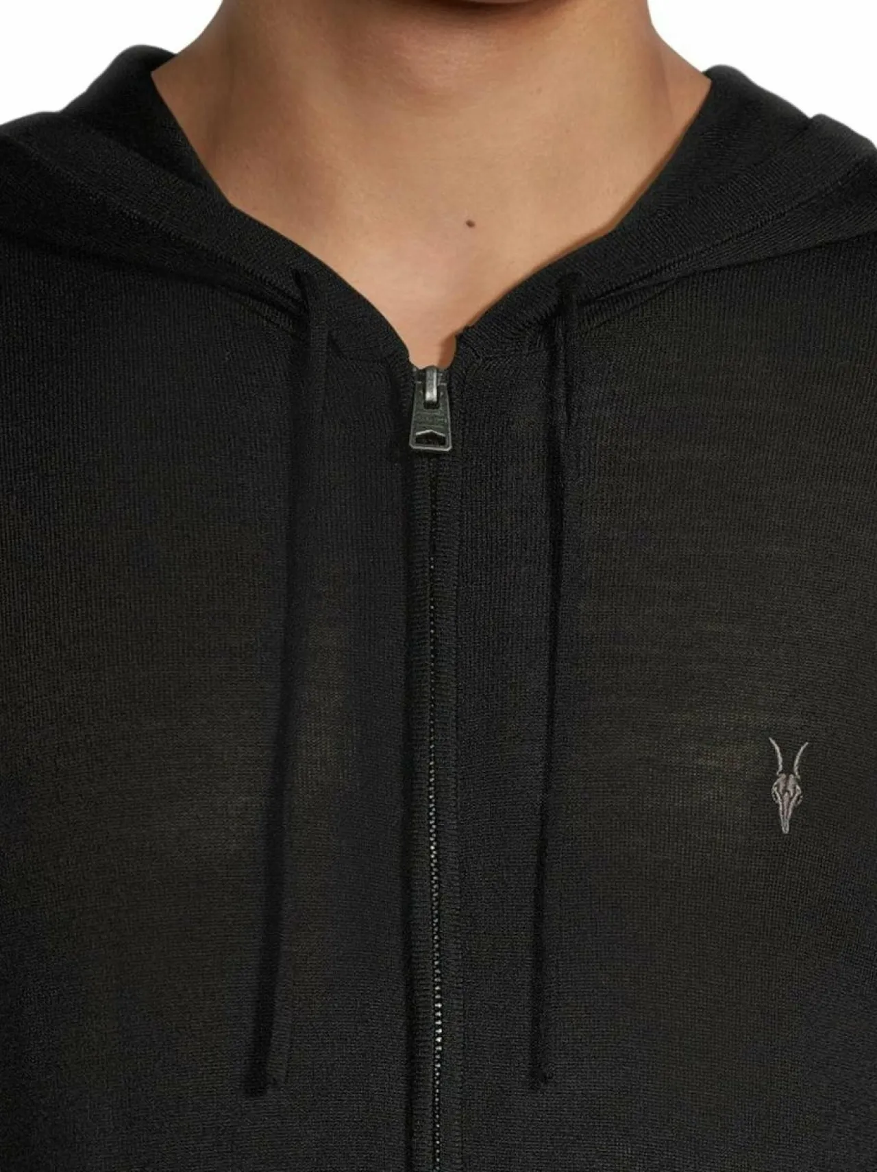 All Saints Mode Merino Zip Hoody -neuletakki^ Neuleet